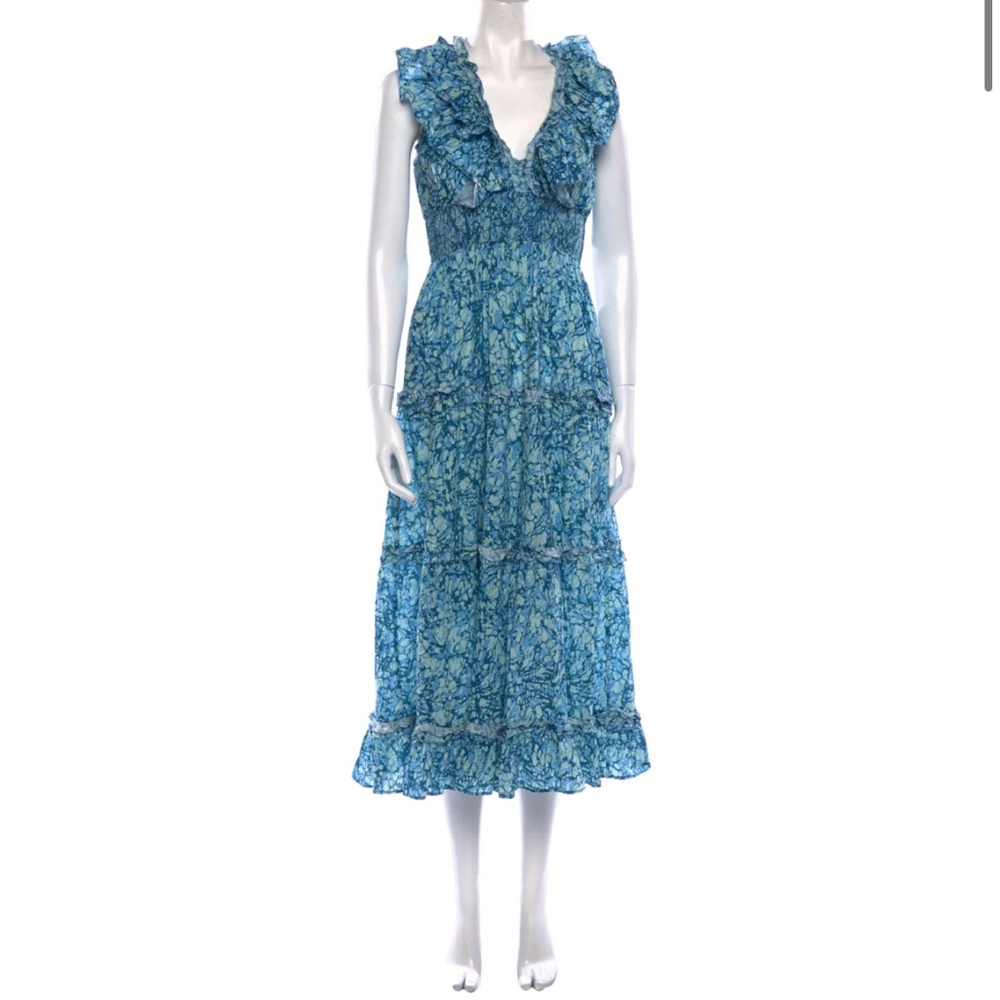 Love the label ruffle maxi dress